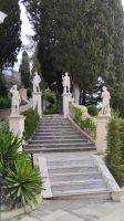 Die Treppe zum Garten