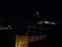 Feuerwerk auf der Dachterrasse des Hotels