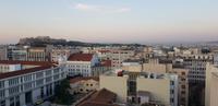 Frühstück im Hotel Titania mit Blick auf die Akropolis