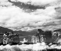 Meteora Klöster in den Wolken