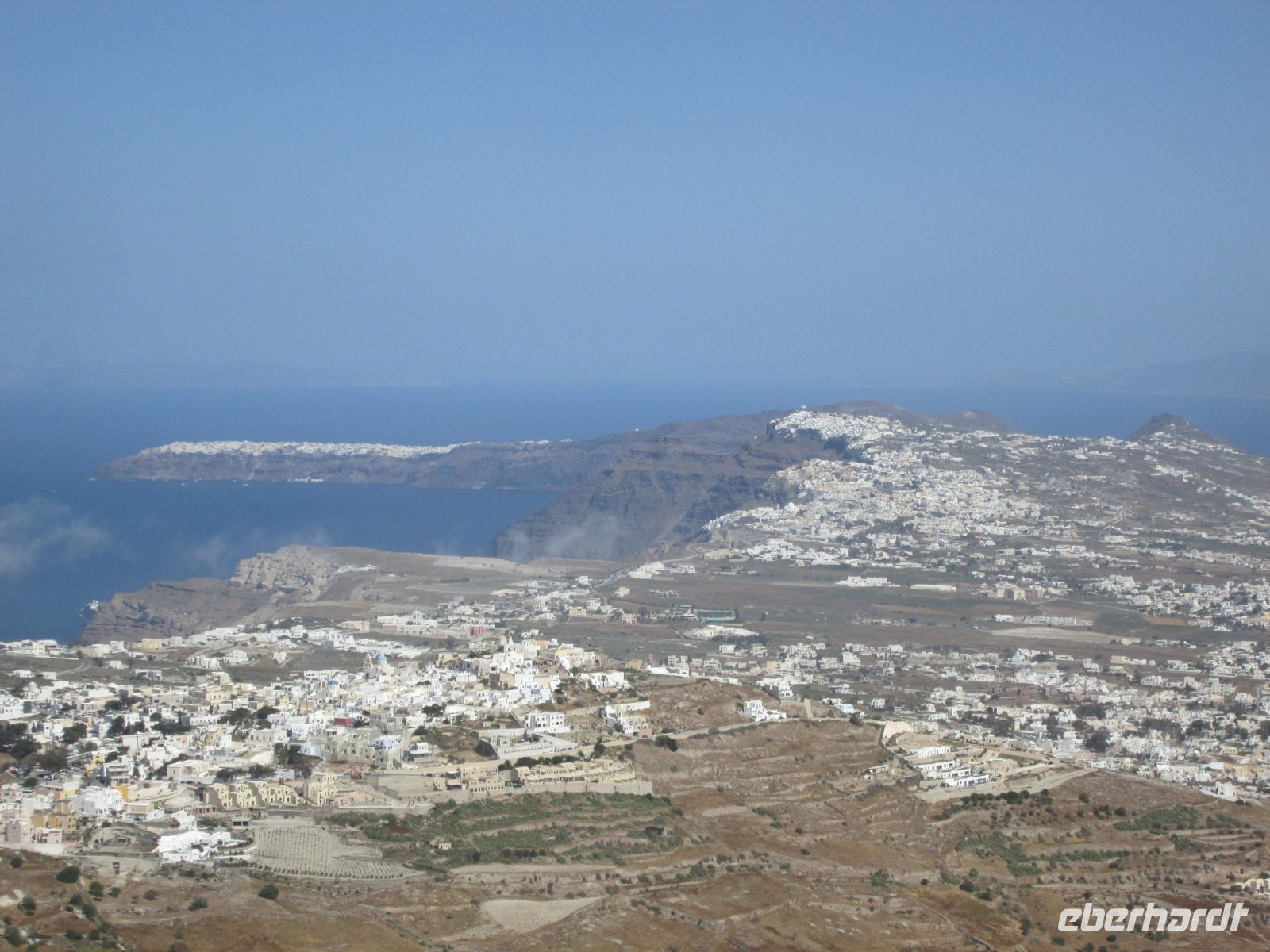 Pyrgos, Thira und Oia vom Aussichtspunkt Profiti Ilias