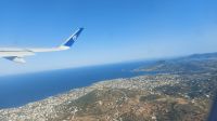 Rueckreise Madeira Flugzeug Panorama