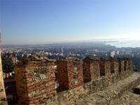 Stadtmauer mit Blick auf Thessaloniki