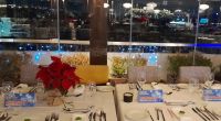 Sylvester, die Tafel u. Blick auf die Akropolis