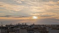 Thessaloniki - Blick auf das Hafengelände