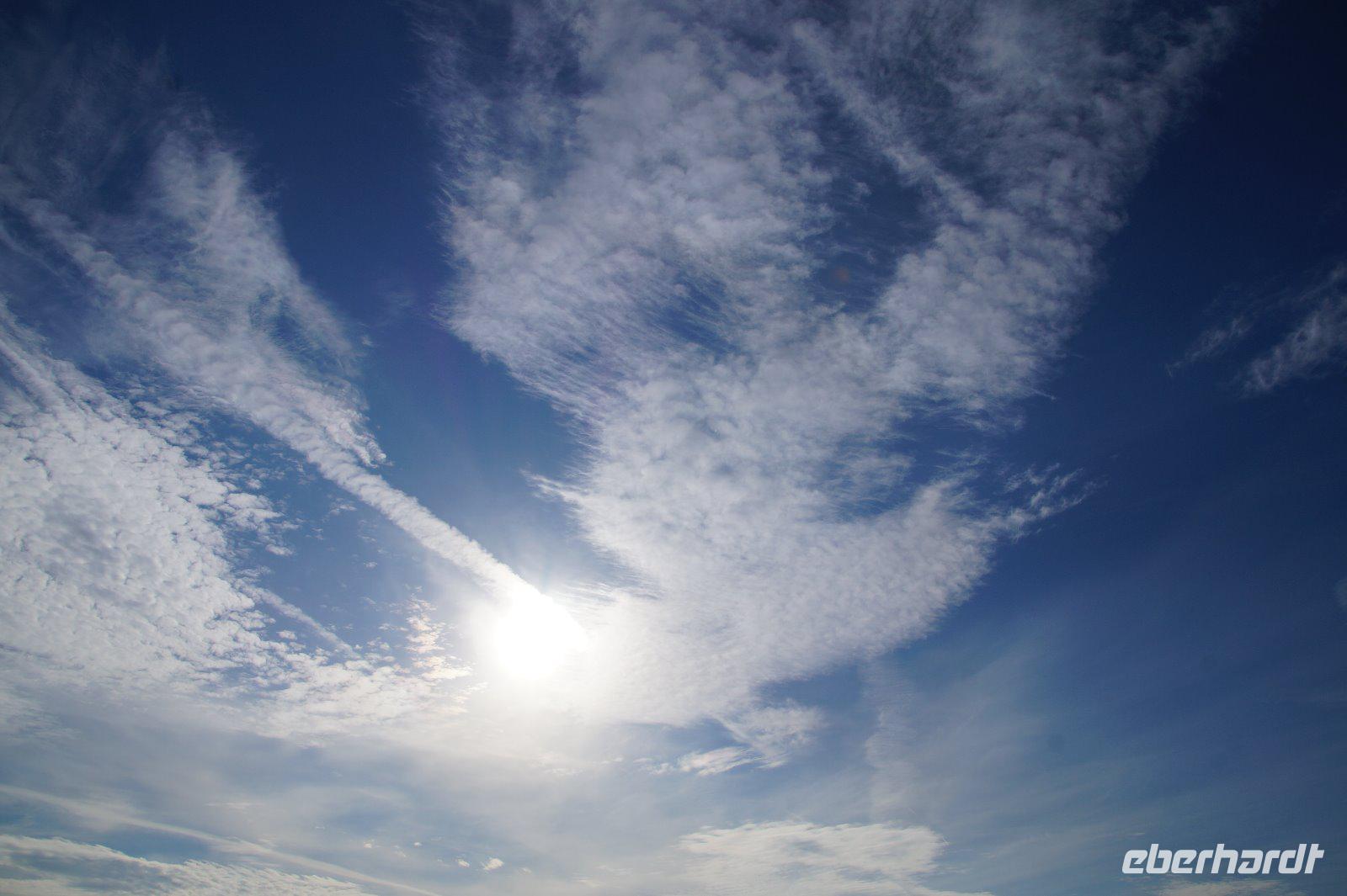 Himmel bei Fährüberfahrt IJmuiden Newcastle