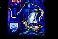 Hansekogge mit schottischer Andreas-Flagge