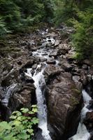 Braan River Wasserfall von Ossian's Hall aus gesehen