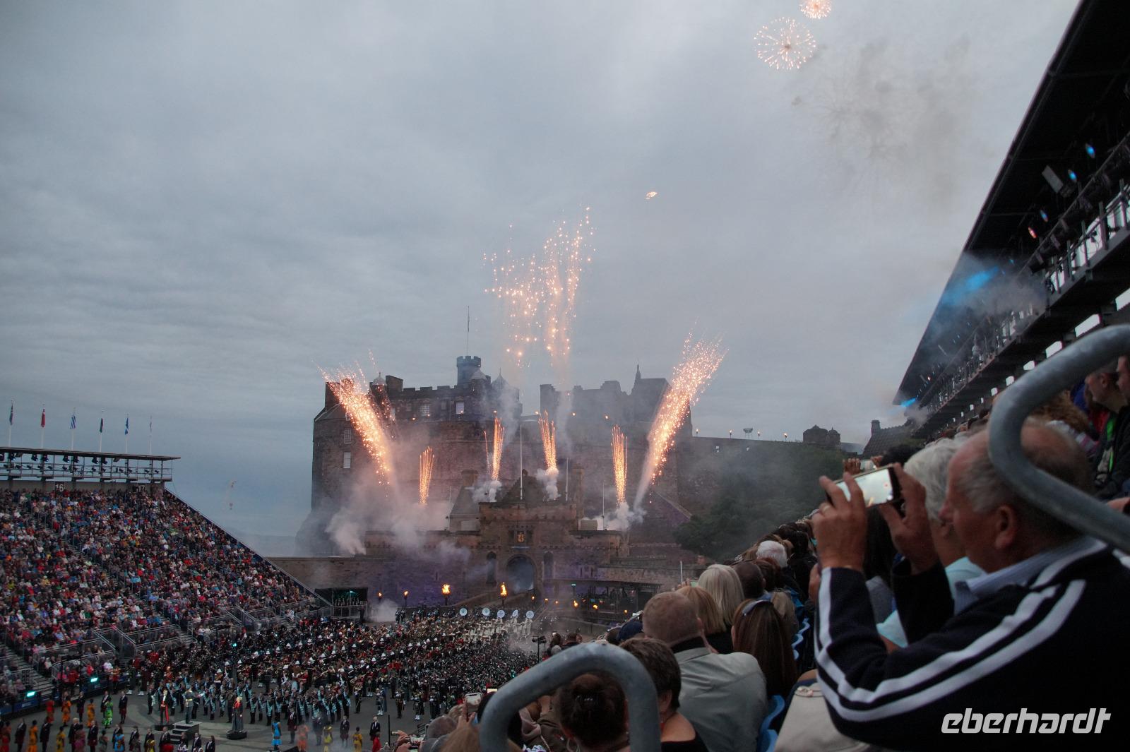 Abschlussshow feuerwerk