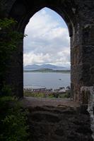 Blick auf die Bucht von Oban und die Insel Mull 