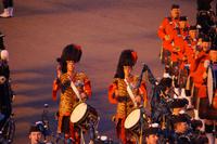 Koloniales Erbe: Schottische Trommmler in Tigerfell