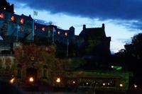 Der deutsche Wald auf Edinburgh Castle projeziert