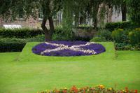 Schottisches Wappen Jedburgh (Garten des Hauses, in dem Mary Stuart, Queen of the Scots nächtigte