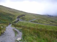 Abstieg vom Snowdon in Wales