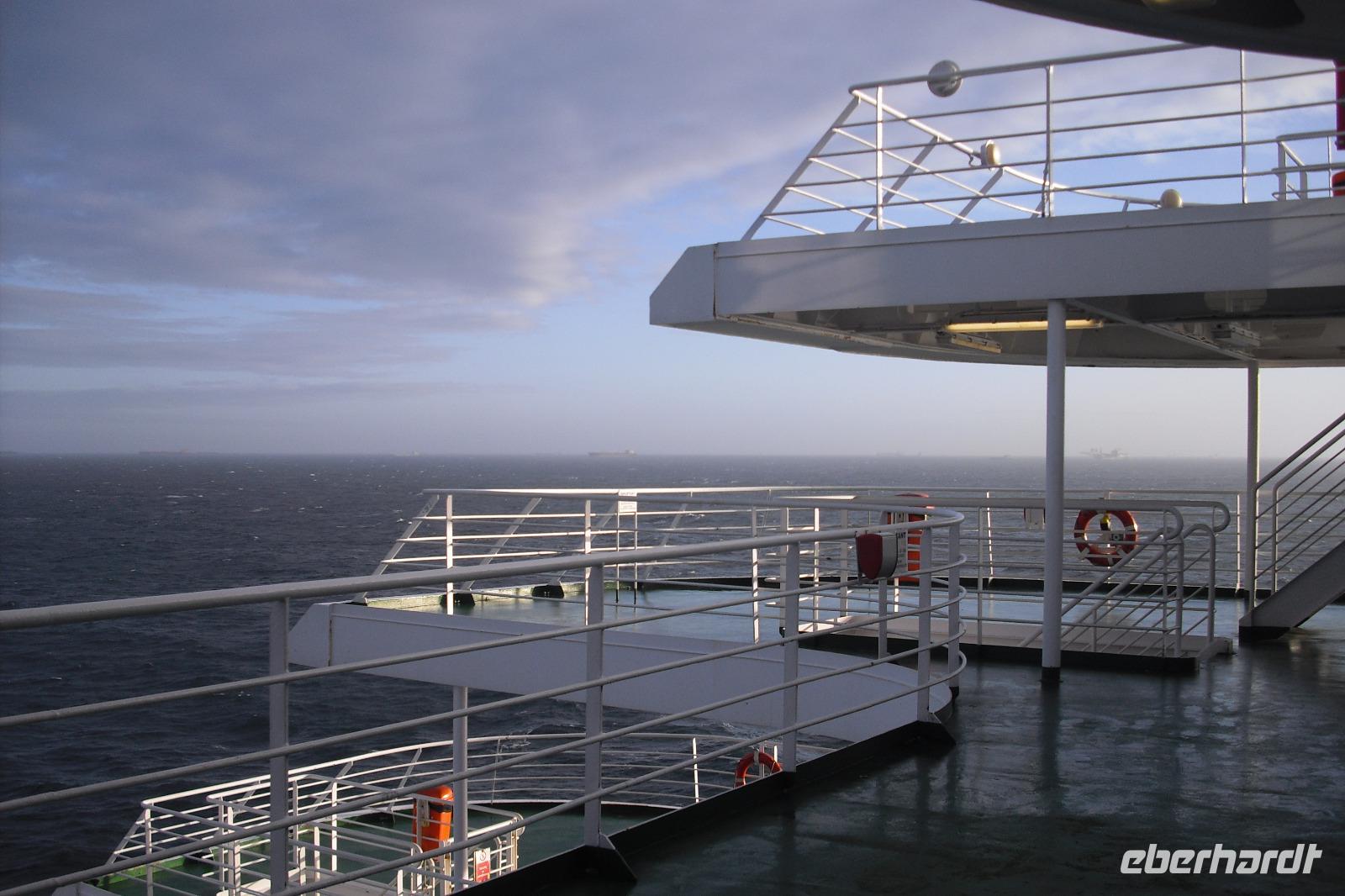 Morgenstimmung auf der Fähre nach Rotterdam