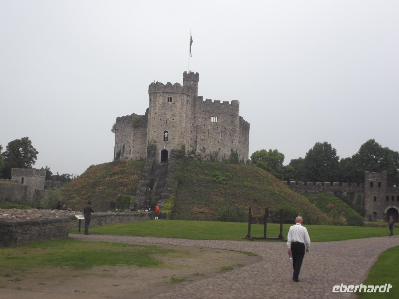 normannischer Kern (Motte) der Burg Cardiff