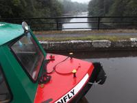 River Usk in den Brecon Beacons - per Schiffskanal überquert