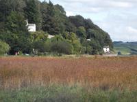 Laugharne - Blick zum Bootshaus von Dylan Thomas