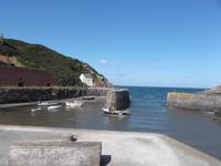 Hafen von Porthgain an der Pembrokeshire Coast