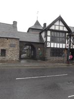 Teil des alten Parlamentsgebäudes von Owain Glyndwr in Machynlleth