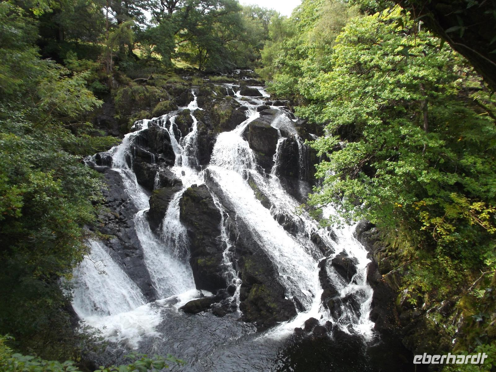 Swallow-Wasserfälle im Herzen von Snowdonia