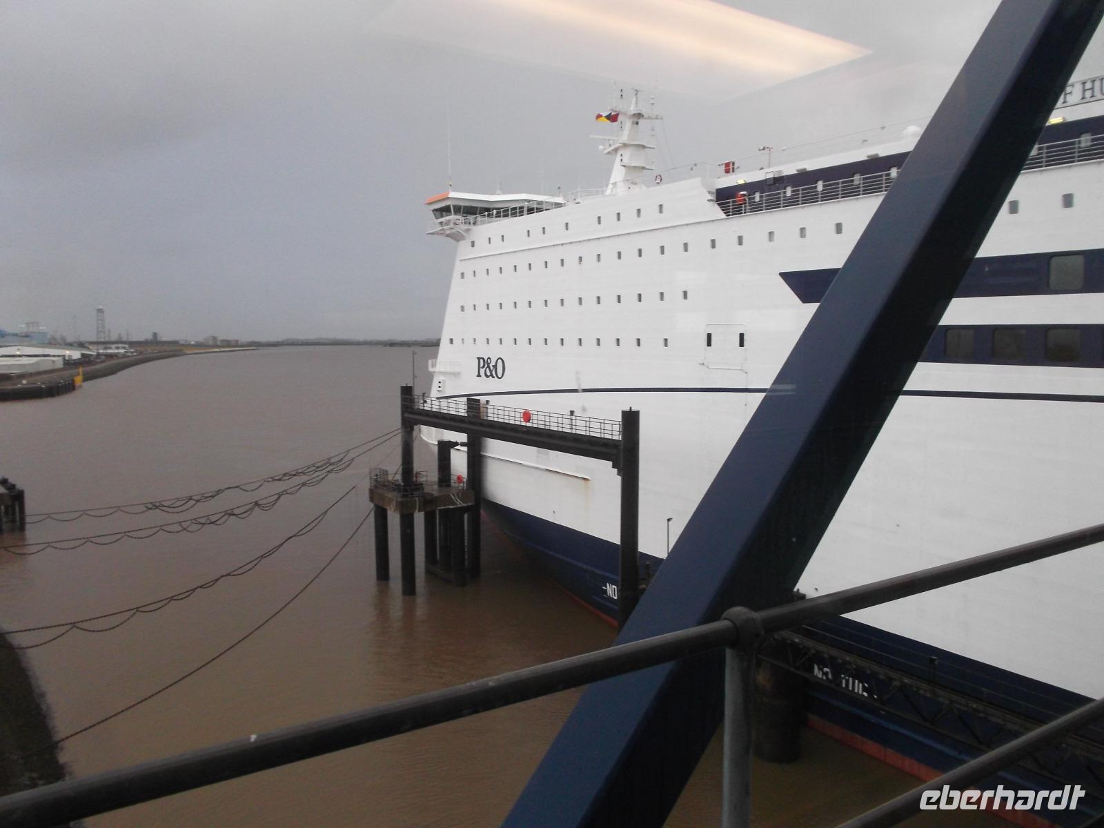 auf dem Fährschiff der P&O in Hull