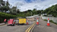 Chepstow Bridge gesperrt - wie Zuhause &ndash; &copy; Sinah Witzig (Eberhardt TRAVEL)