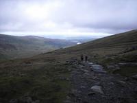 Abstieg vom Snowdon in Wales