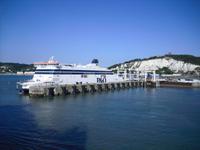 Ankunft im Fährhafen von Dover
