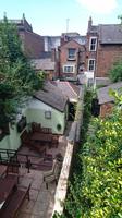 Blick von den Mauern nach Chester hinein