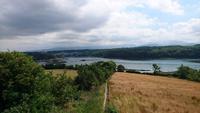 Blick zur Menai-Bridge