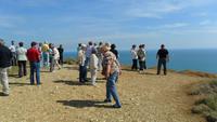 019 Beachy Head, Gruppe an der SteilkÜste