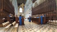 028 Kathedrale Peterborough, Chorprobe