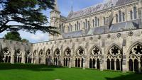 066 Salisbury, gotiasche Strebepfeiler an der Kathedrale