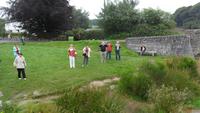 086 Dartmoor, Gruppe bei der Clapper-Bridge