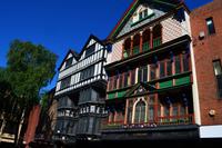 124 Exeter, altes Fachwerk in der Highstreet