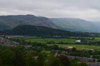 433 Schottland, Stirling Castle, Blick zum Wallace Monument und zur Stirling Bridge