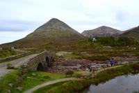 587 Schottland, Isle of Skye, Red Cuillin Hills, Bridge of Sligachan