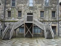 Treppe auf Stirling Castle