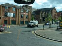 Gepanzerte Polizei in Belfast