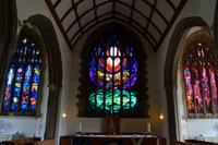 304 Plymouth, Minster St. Andrew, Glasfenster von John Piper und Patrick Reyntiens