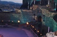 Edinburgh Castle dient als Projektionsfläche