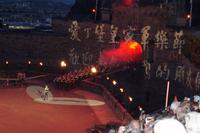 Einmarsch der Militärkapelle der chinesischen Volksbefreiungsarmee