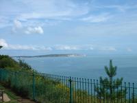 Blick von der Isle of Wight aufs Meer