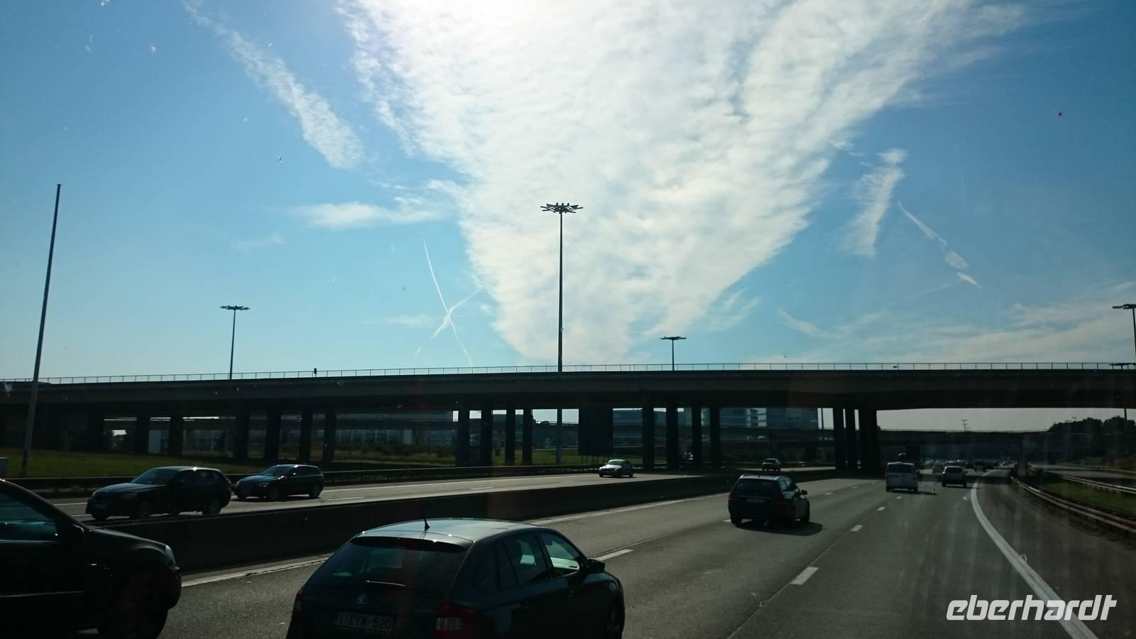 Zeichen am Himmel auf der Heimfahrt gen Deutschland