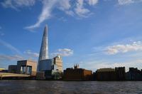 London, Blick über die Themse nach South Walk