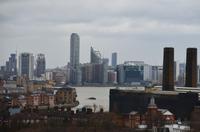 Greenwich, Blick auf die Stadt mit den Docklands