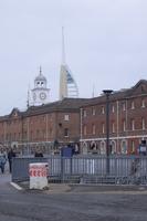 Dockyard in Portsmouth mit Spinnaker Tower