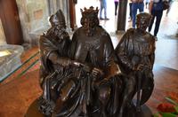 078 Salisbury Cathedral, Chapterhouse, Johann ohne Land muss die Magna Carta unterzeichnen