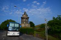 258 Edinburgh, Robert Burns Denkmal und unser Reisebus